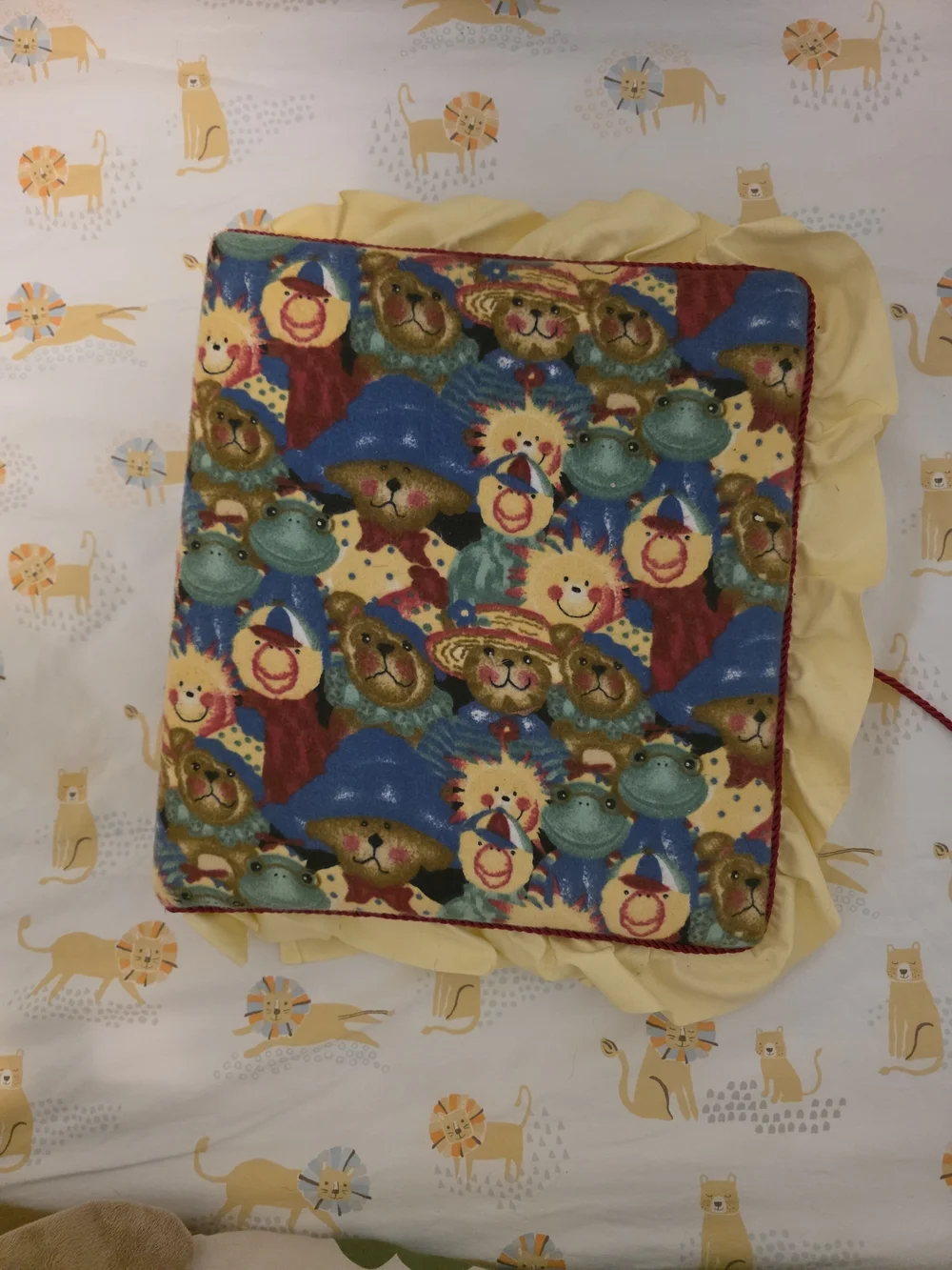 Vintage Ruffled Teddy Bear Photo Album